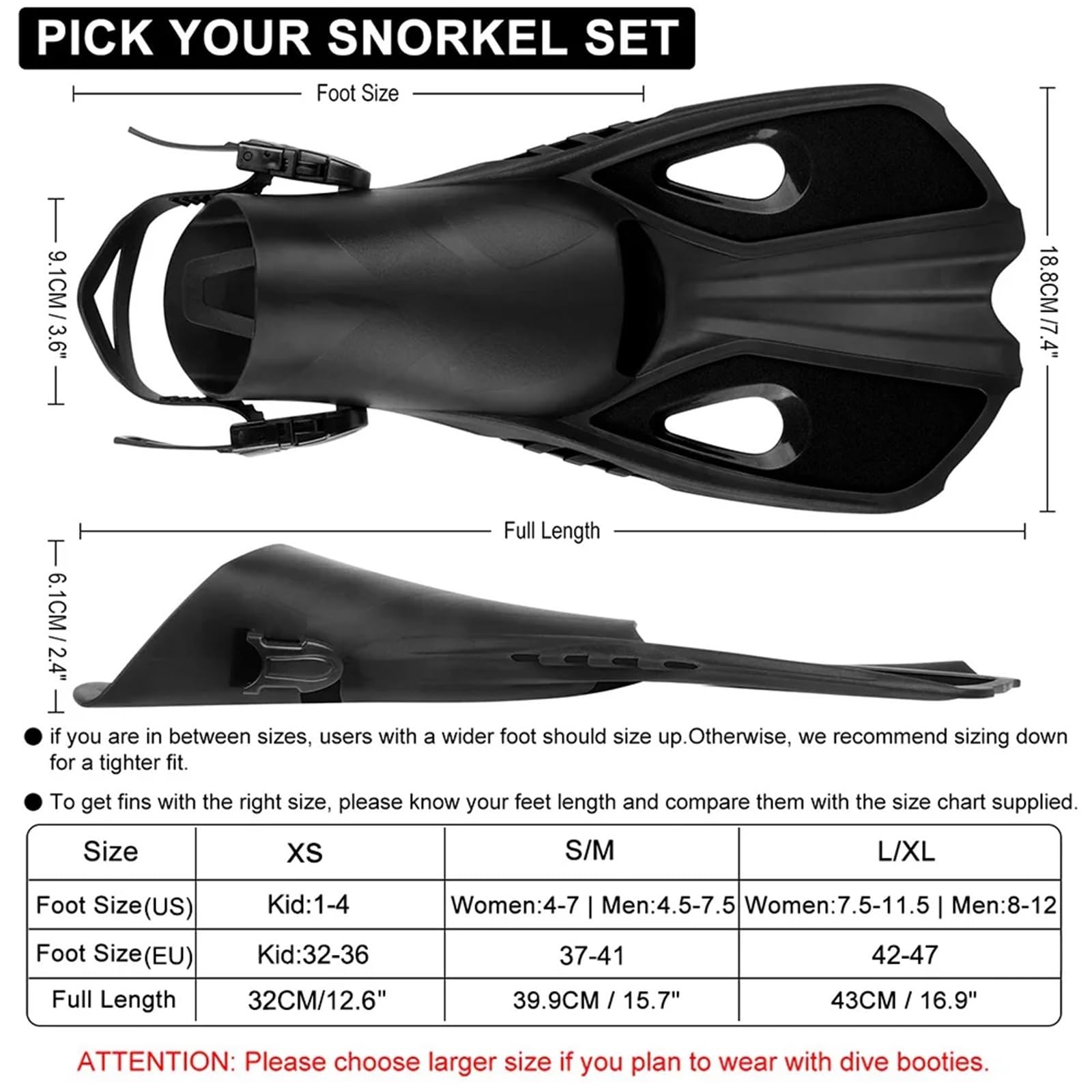 Aletas de Entrenamiento Aletas de Snorkel natación Zapatos Buceo Cortos Ranas Pato Ajustables Silicona Tamaño Viaje Talón Abierto Adulto para Entrenamiento Acuático