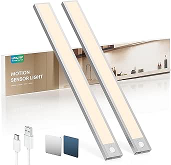 LROLTEF Reglette LED Lampe Cuisine Sous Meuble Avec Detecteur