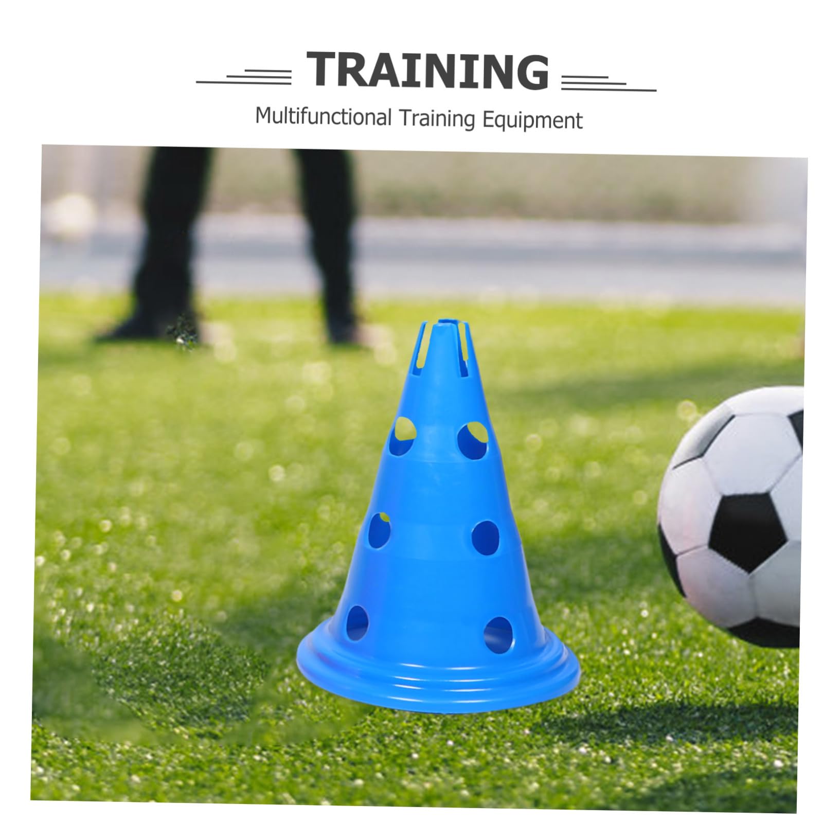 GANAZONO Coni per Allenamento Sportivo per Ragazzo Ragazza 30 Cm Coni di Segnalazione Agilità per Calcio e Basket Set 5 Pezzi per Esercizi Indoor e Outdoor