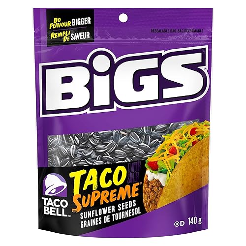 BIGSĀ® Taco SupremeĀ® Flavour Sunflower Seeds, 140 grams - Taco Supreme