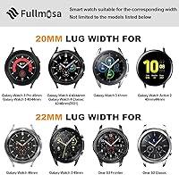 Vista 2 de Fullmosa Cross - Correa de repuesto de reloj de pulsera en cuero auténtico para hombres y mujeres, 0.551 in, 0.630 in, 0.709 in, 0.787 in, 0.866 in