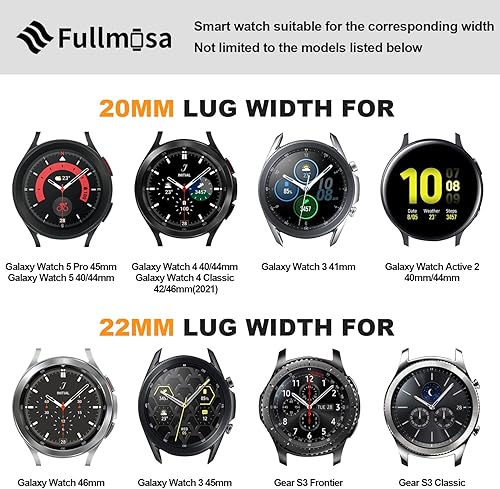 Miniatura 2 de Fullmosa Correa de reloj de cuero genuino de 0.551 in, 0.630 in, 0.709 in, 0.787 in, 0.866 in, 0.945 in, correa de liberación rápida para hombres y