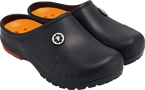Miniatura 6 de YUNGPRIME Zuecos de jardín antideslizantes para hombre y mujer, zapatos de enfermería y chef