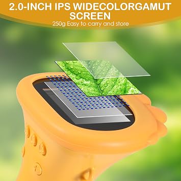 Microscope for Kids, 2.0” IPS Screen 200-1000X Pocket Handheld Microscope Camera, 2MP Lens Pixels Mini Microscop e, Digital Microscop e USB Connection to PC