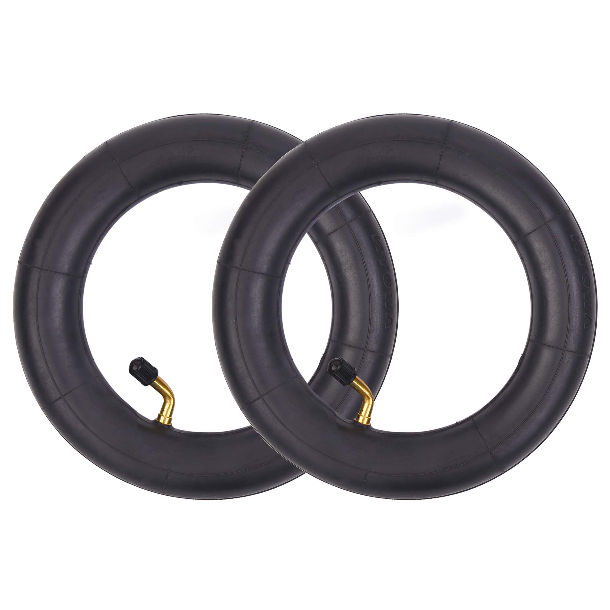 RUHUO 2er Packung 8x2.0-5 Innenrohr-Winkelventilschaft Isobutylen-Isopren-Gummi Kinderfahrradschlauch Schrader Ventil Stadtrad