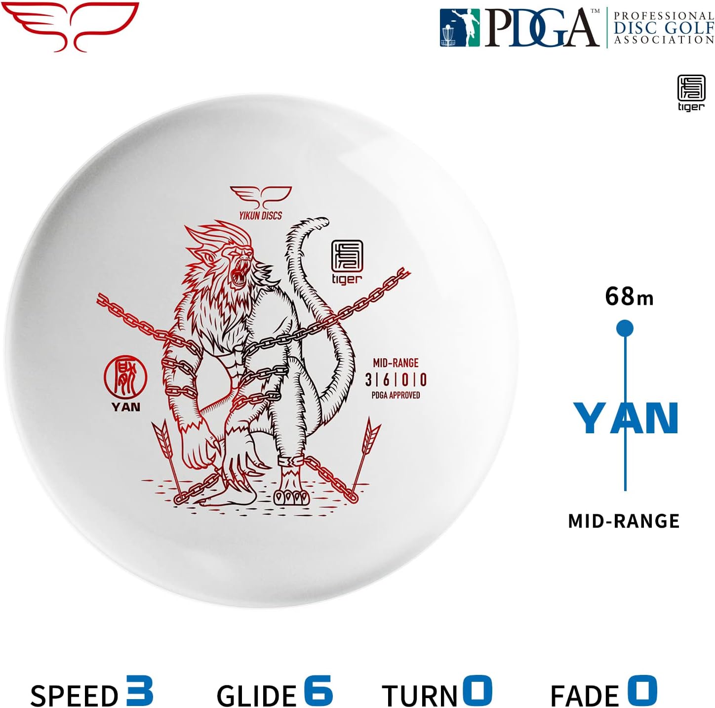 Yikun Disc Golf 1pc Distance Driver and 2pcs Midrange Disc Golf 165-175g Perfect for Outdoor Games