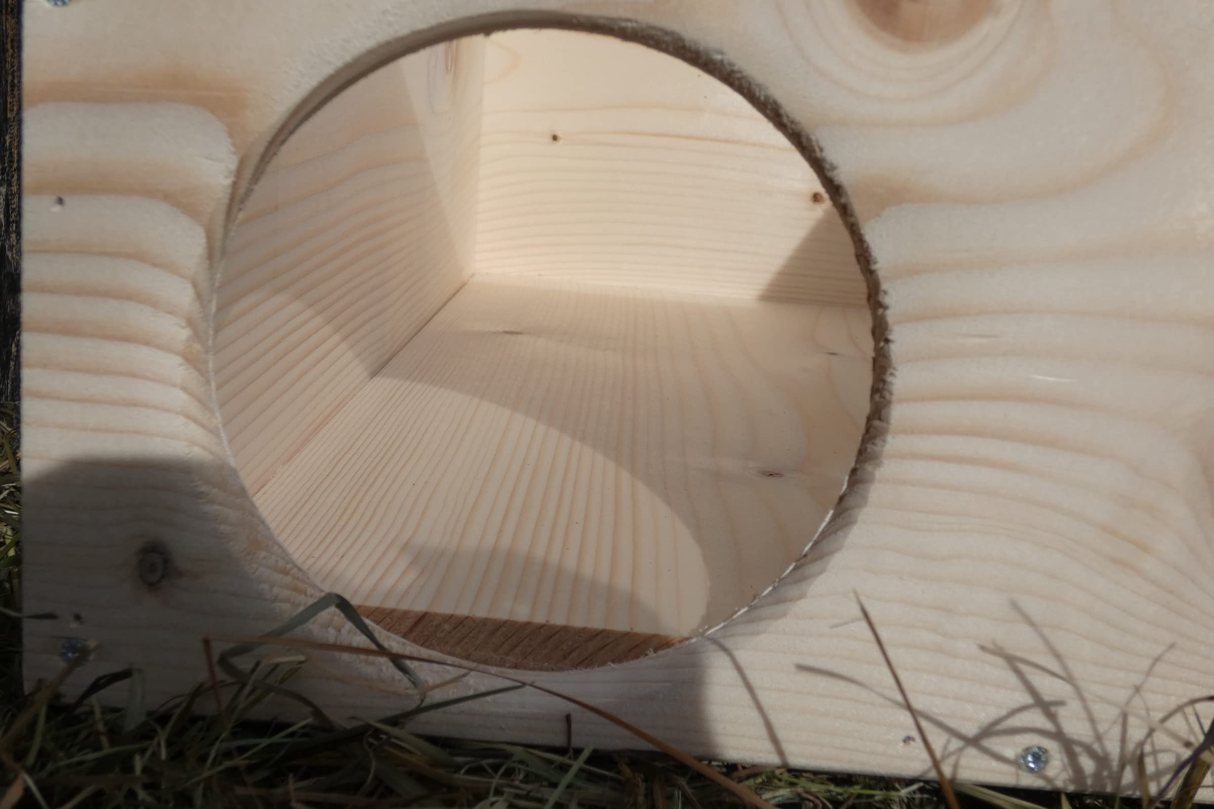 XXXL Premium Hasen und Kaninchenhaus * kein Bausatz * Hasen Spielhaus Haus 20mm Vollholz Naturbelassen 62cm x 40cm x 29cm Herstellung in Niederbayern
