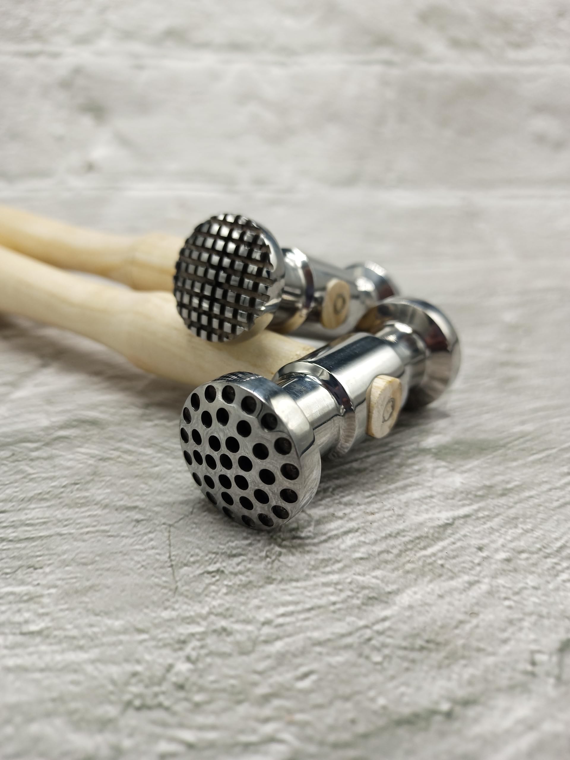 Set of 2 Texture Hammers Double sided different head hammers for Texturing