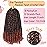 8 Packs Passion Twist Hair 8 Inch Pre-twisted Passion Twist Crochet Hair Pre-looped Crochet Braids Hair for Women Passion Twists Braiding Hair Synthetic Hair Extensions(12Strands/Pack; T1B/350)