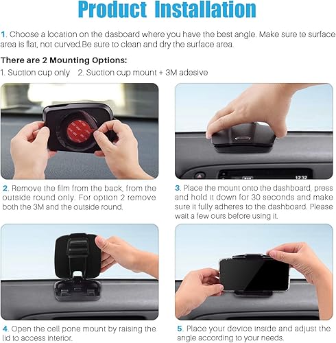 Miniatura 6 de WixGear Soporte GPS para coche, soporte GPS para Garmin, Nuvi Drive Dezl Drivesmart, Tomtom, Magellan Roadmate, Rand McNally, Navman, Dash Soporte