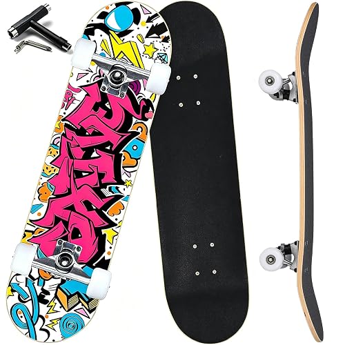 Pro Complete Skateboards for Beginners Girls Boys Kids Youths Teens