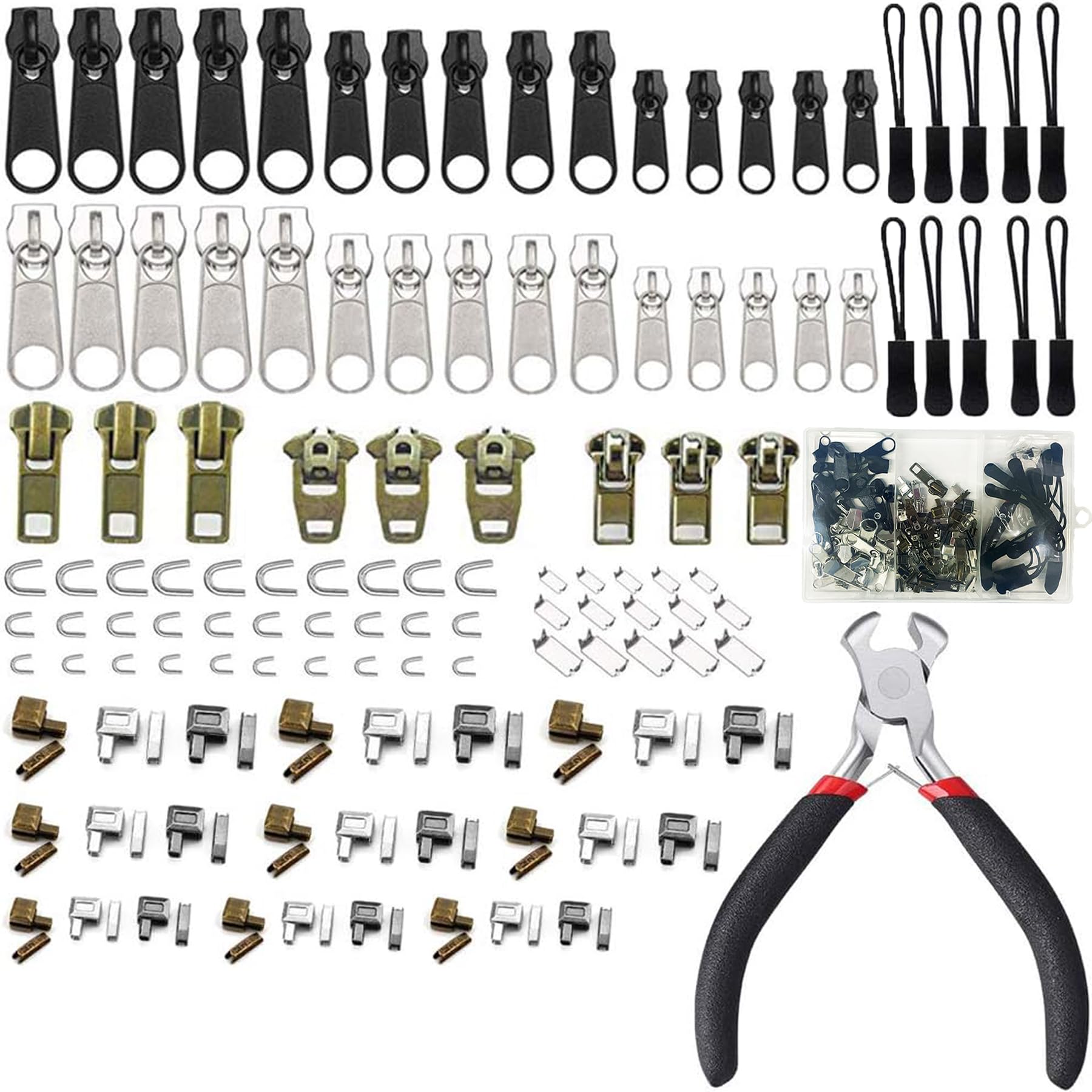 Amazon.com: DmHirmg Zipper Repair Kit,Zipper Pull Replacement with