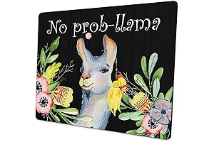 Llama Mouse Pad- The perfect desk accessory for any llama lover!