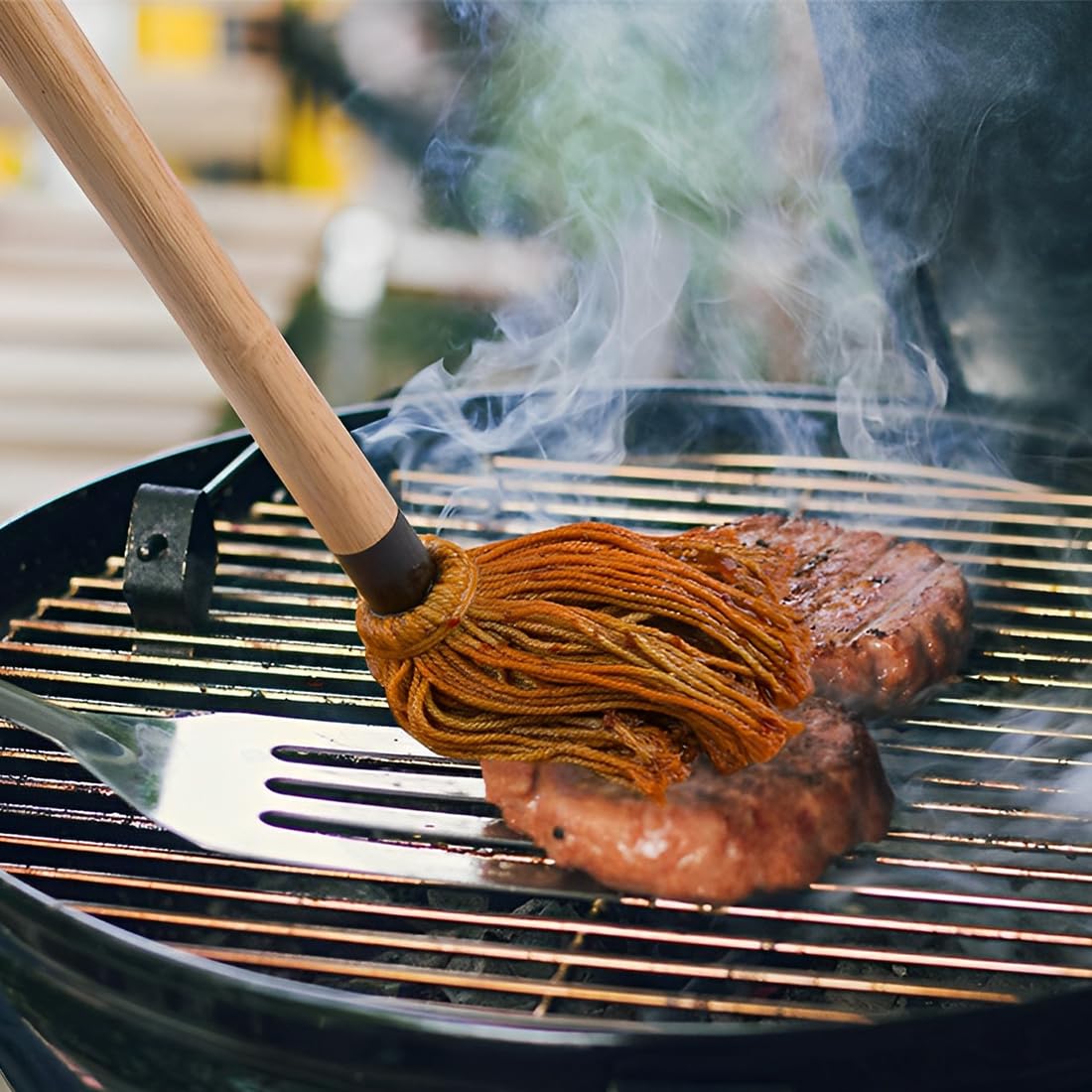 EIHI Pennello Cucina, Barbecue Accessori, Pennelli per Cucina, Pennelli per Barbecue Spazzole per Barbecue Mocio Professionale per Barbecue in Legno, per Salse, Marinate, Barbecue