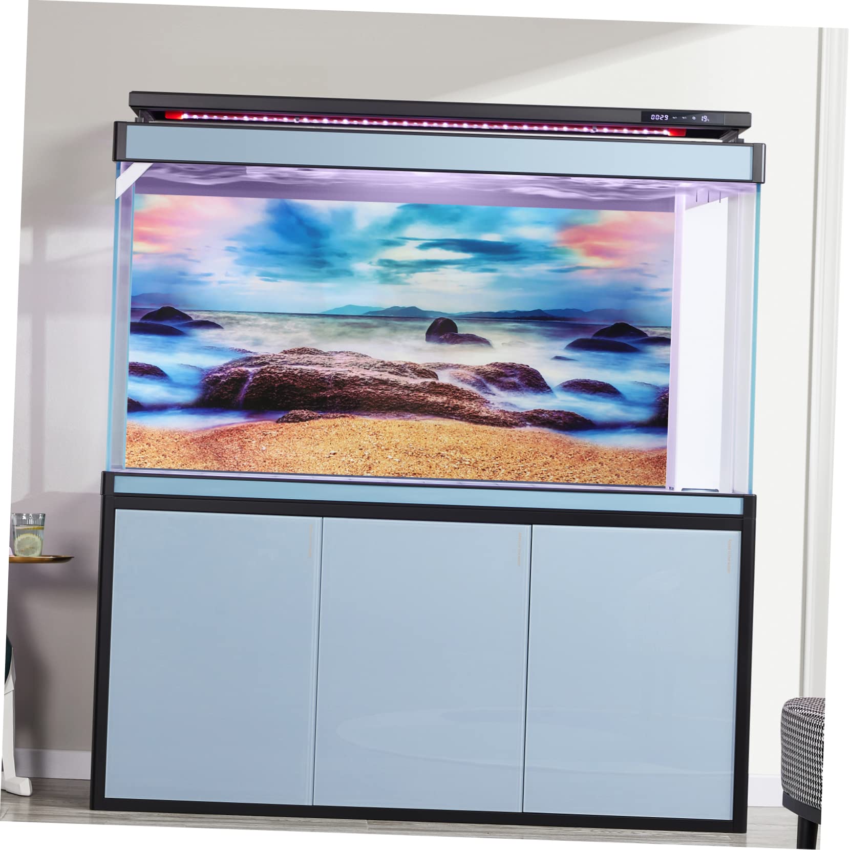 Mipcase 5kawałki Dwustronny Papier Tła Do Akwarium Dekoracja Do Zbiornika Rybnego Zamienny Akcesorium Realistyczne Tło Wodne Wymiary