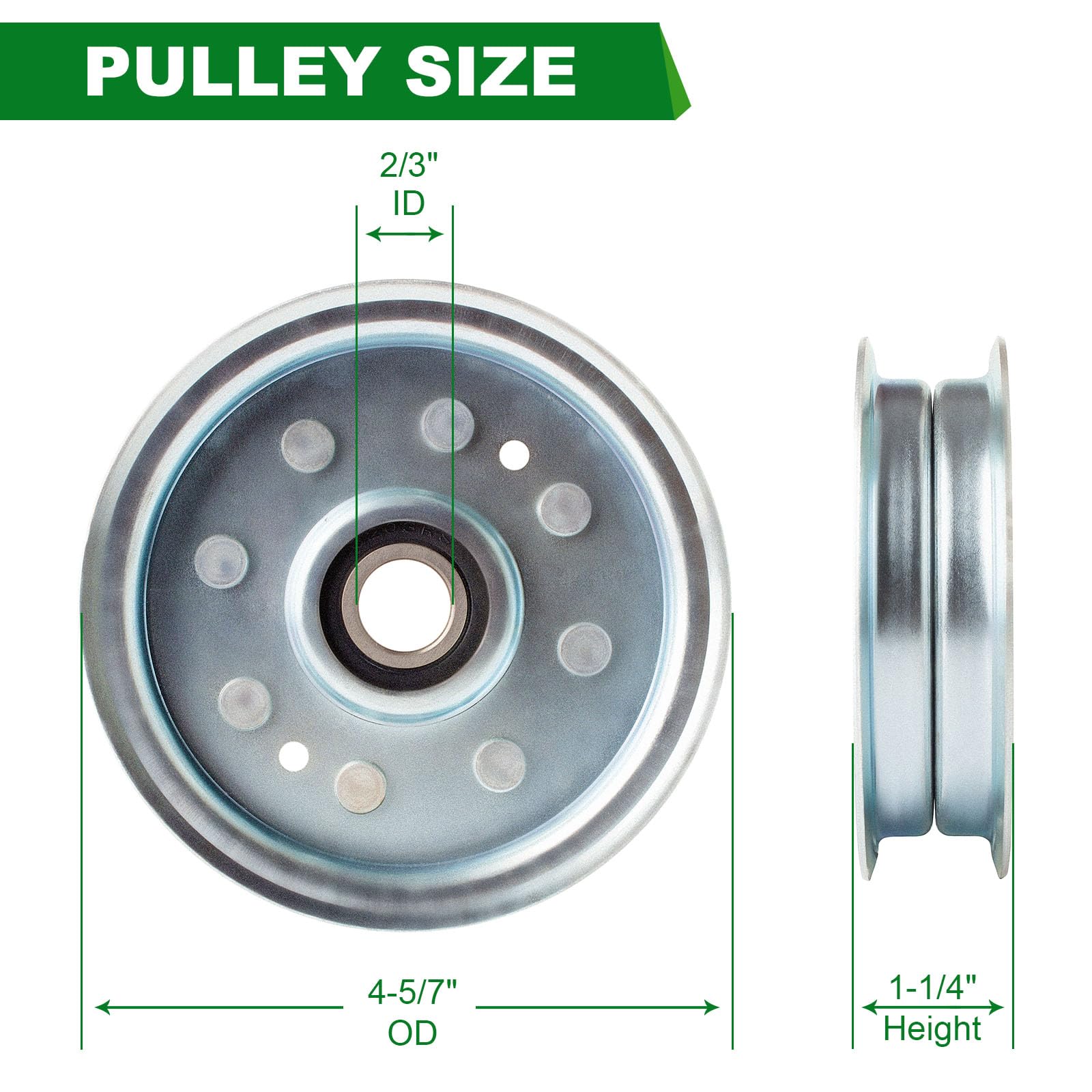 Polea tensora OEM AM128118 mejorada para John Dee re GT225 GT235 Z245 Z465 LX255 LX266 LX277 LT170 LX288 GT245 GX355 X324