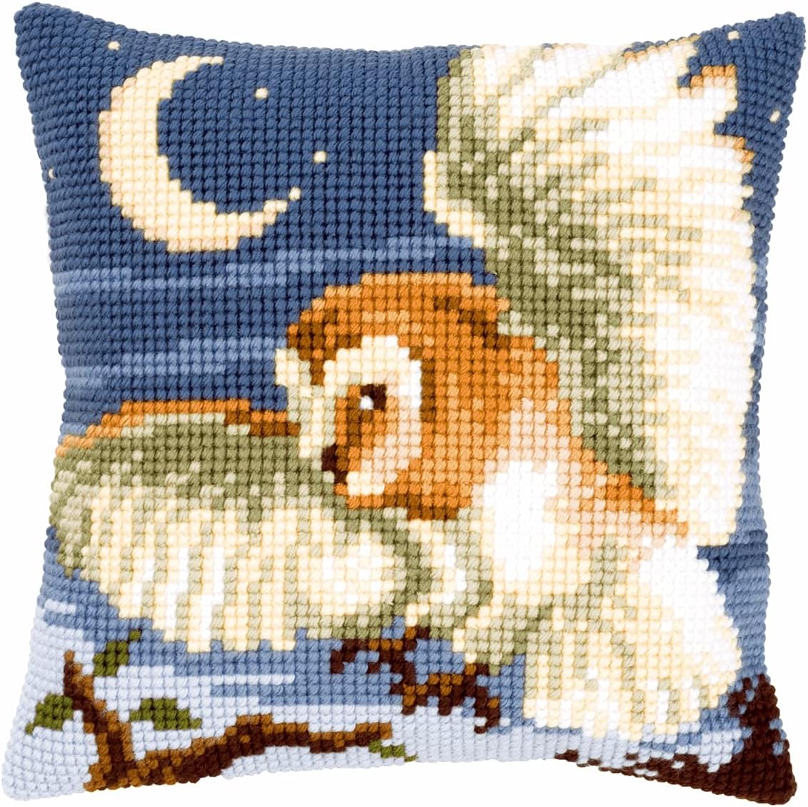 Vervaco Chasing Owl Cushion Front Chunky Cross Stitch Kit