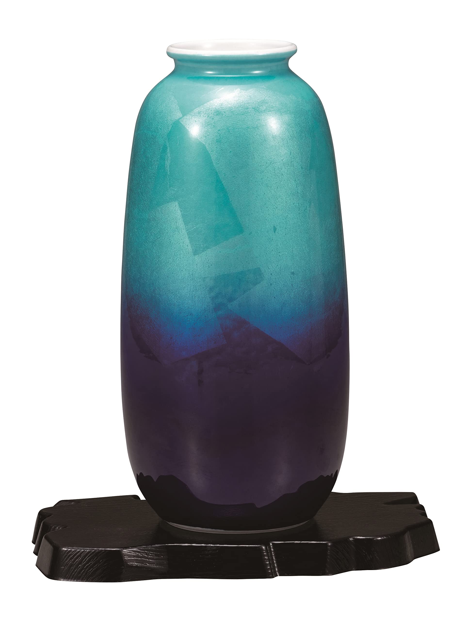 Kutani Ware K7-1252 Small Torso Vase (No. 8), Silver (with Stand)