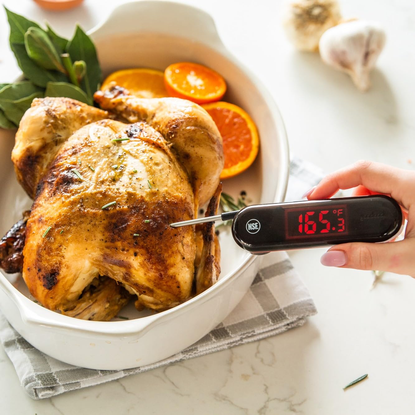 GoodCook Termómetro digital táctil de lectura instantánea con pantalla LCD