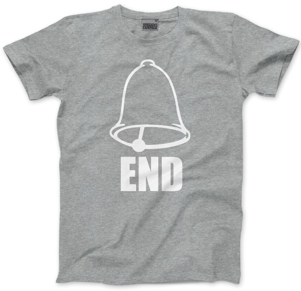Hotscamp Men's Heather Grey Bell End Knob Head Unisex T-Shirt - X-Large