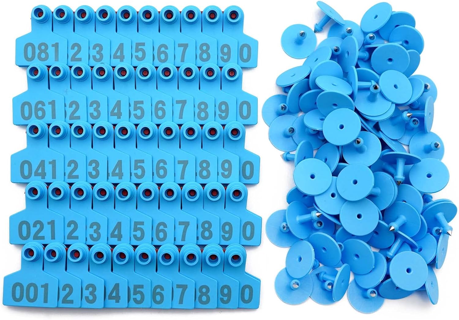 M.Z.A Pig Ear Tags Numbered Ear Tags for Pigs Hogs Sheep Cows Goats