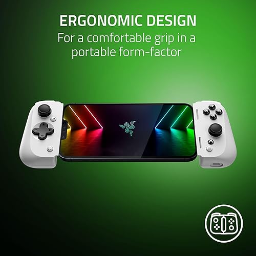 Vista 23 de Razer Kishi V2 Pro Mobile Gaming Controller Xbox Edition for Android: HyperSense Haptics - Universal Fit - Stream PC & Xbox Games - Play Touchscreen
