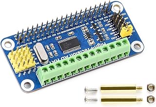 High-Precision AD HAT for Raspberry Pi 4B/3B+/3B/2B/Zero/W/Zero WH Jetson Nano Expansion Board with ADS1263 10-Channel 32-bit High Precision ADC 24-bit Auxiliary ADC