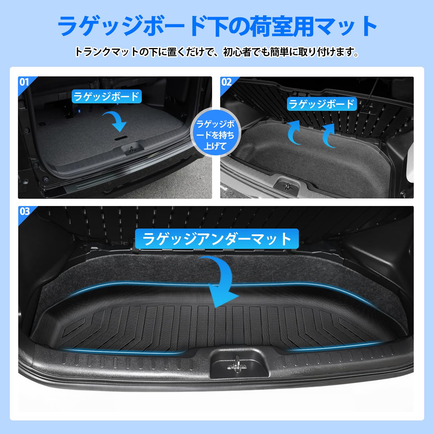 Amazon | CARVANTA 日産 新型セレナ C28系 ラゲッジアンダーマット 