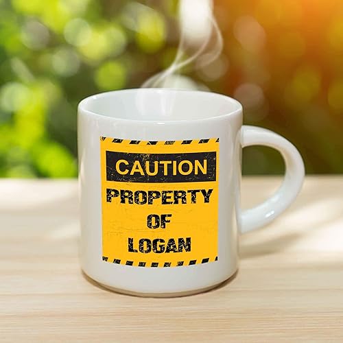Miniatura 3 de Property of Logan Taza de café – Taza de cerámica personalizada con nombre, taza personalizada, regalo personalizado de cumpleaños/Navidad, regalo