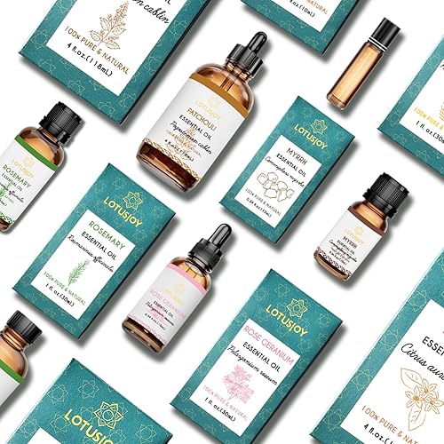 Miniatura 9 de Aceite esencial de loto azul 100% puro, 0.34 onzas líquidas, aceite esencial de loto azul natural en botella de vidrio ámbar con cuentagotas para