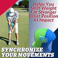 Vista 5 de Covey Sports Impact Golf Ball Golf Swing Trainer Aid - (Small, Medium, & Large) - Golf Training Aid Equipment Balls for Improved Swinging, Chipping