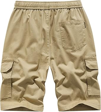شورت رجالي 7 بوصة Inseam الرباط الكبير والطويل عارضة الرباط مرونة الخصر شورت البضائع جيوب شورت الشاطئ الصيفي