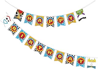 Toy‑Themed Story Birthday Banner – Versatile Indoor/Outdoor Party Backdrop for Kids & Adults, Toy‑Inspired Birthday Decor Supplies