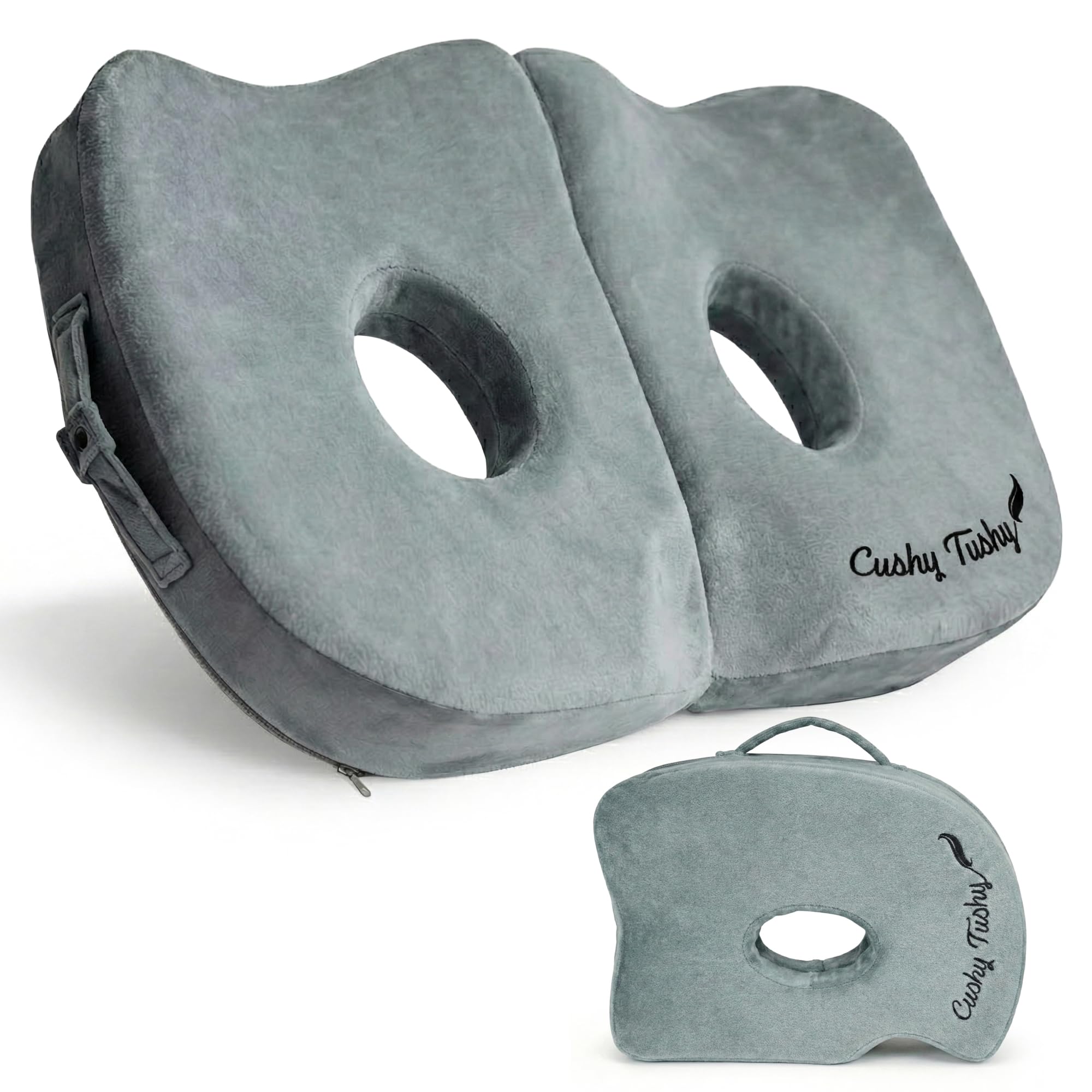 Amazon.com: Cushy Tushy Seat Cushion | Premium Foldable Sit Bone