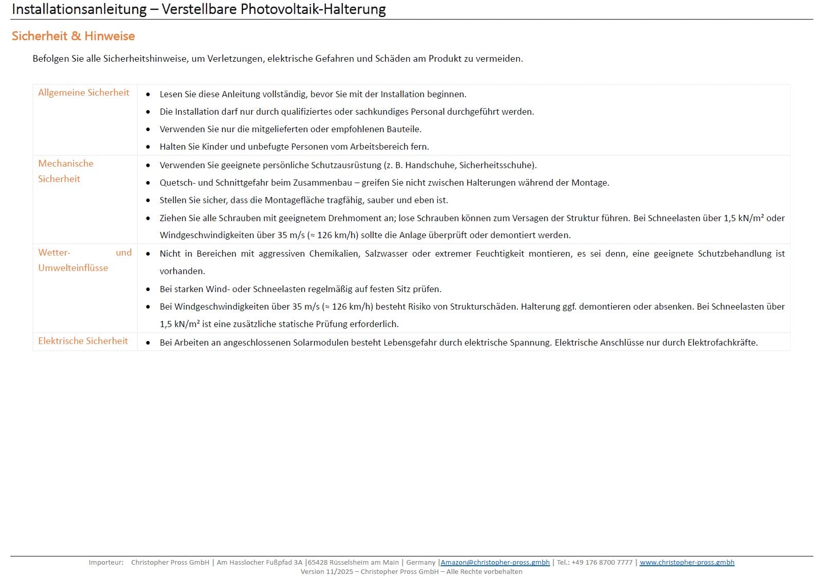 PV Halterung 30–60° für Balkonkraftwerk – Verstellbare Solarmodul Aufständerung für Flachdach | Aluminium Solarhalterung Set inkl. Befestigung, EPDM & Anleitung