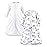Hudson Baby Unisex Baby Cotton Wearable Sleeping Bag, Sack, Blanket, Neutral Safari World Long Sleeve, 12-18 Months