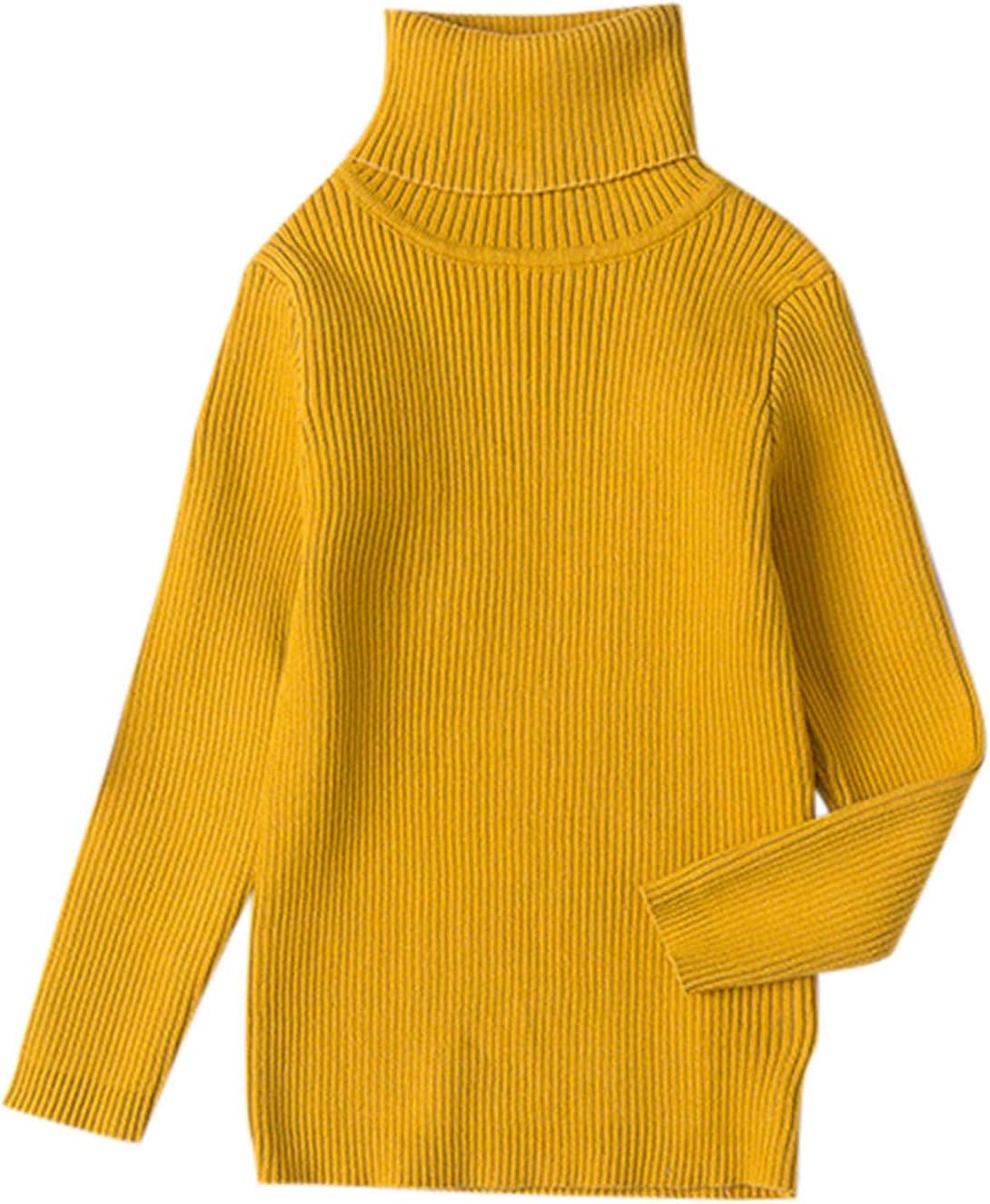 Maglione Invernale Bambina Collo Alto - 100% Cotone, Maglia Elasticizzata, Tinta Unita - Foto 1