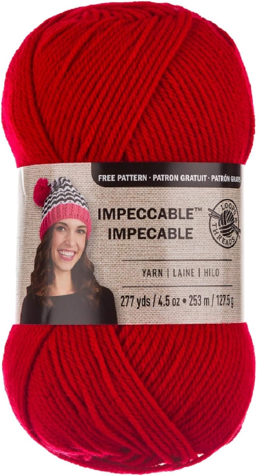 Loops & Threads Impeccable Yarn 4.5 oz. One Ball Red Hot
