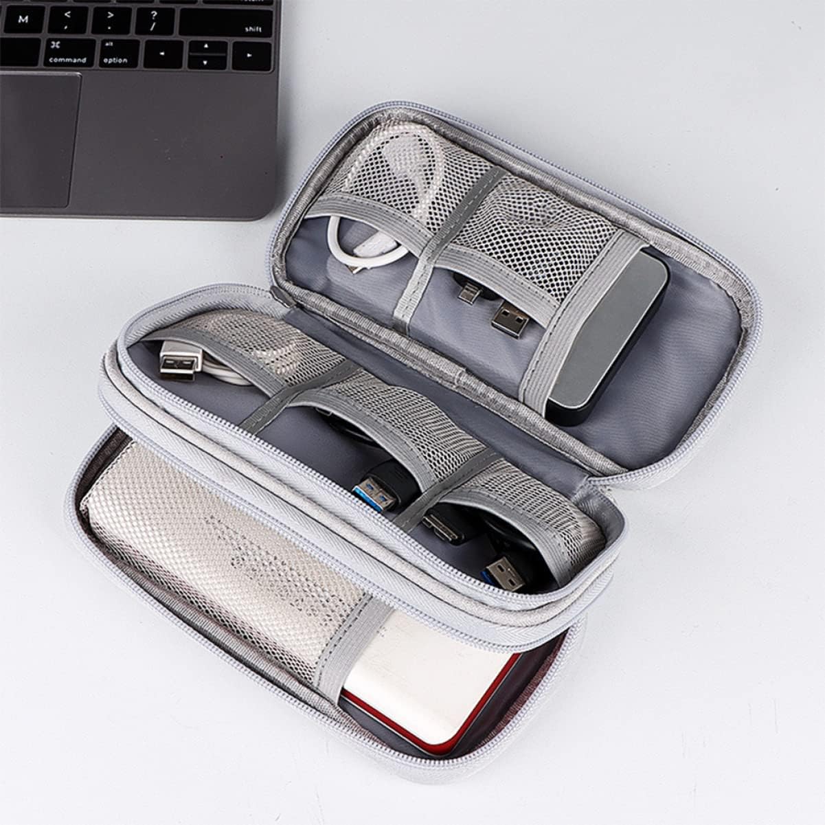 SOLUSTRE 3pcs Electronic Organizer Case for Travel Multipurpose Storage Bag for Cables Chargers and Accessories and Protective Design for Tech Essentials and Travel Needs