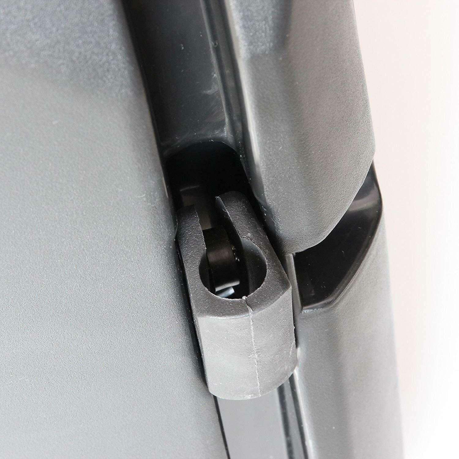 RECAMBO - Espejo retrovisor - para furgonetas, camiones, tractores, excavadoras - lateral universal 50 cm x 22 cm - izquierdo y derecho - color NEGRO