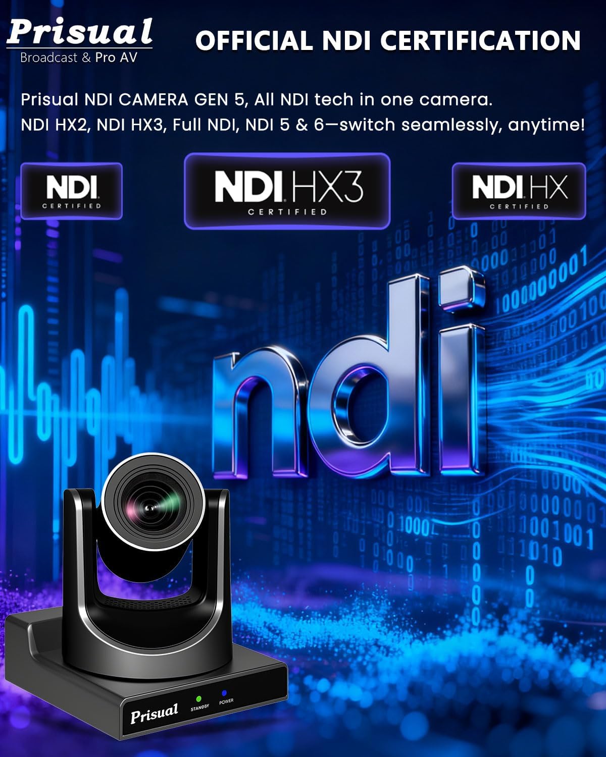 NDI PTZ Camera System Gen 5, 30X Optical Zoom, NDI 6 & NDI HX3 Certified, AI Auto Tracking, PoE HDMI Bundle PTZ for Church Worship,NDI PTZ Controller, (NDI PTZ Bundle TEM-30N PROx2+TEM-JOY1)
