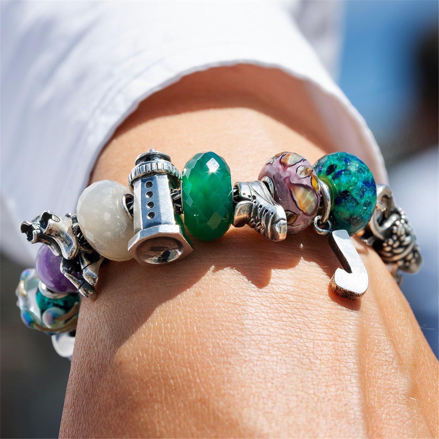 TROLLBEADS Adventure Buddy Charm - Silver Travel-Inspired Charm | Authentic Brand Charm | Sterling Silver | Walk the Journey Collection | Design by Louise Rimpler