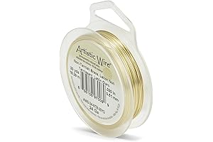 Artistic Wire Brand 24 Gauge Gold Solder Wire: Tarnish-Resistant Brass for Jewelry Making