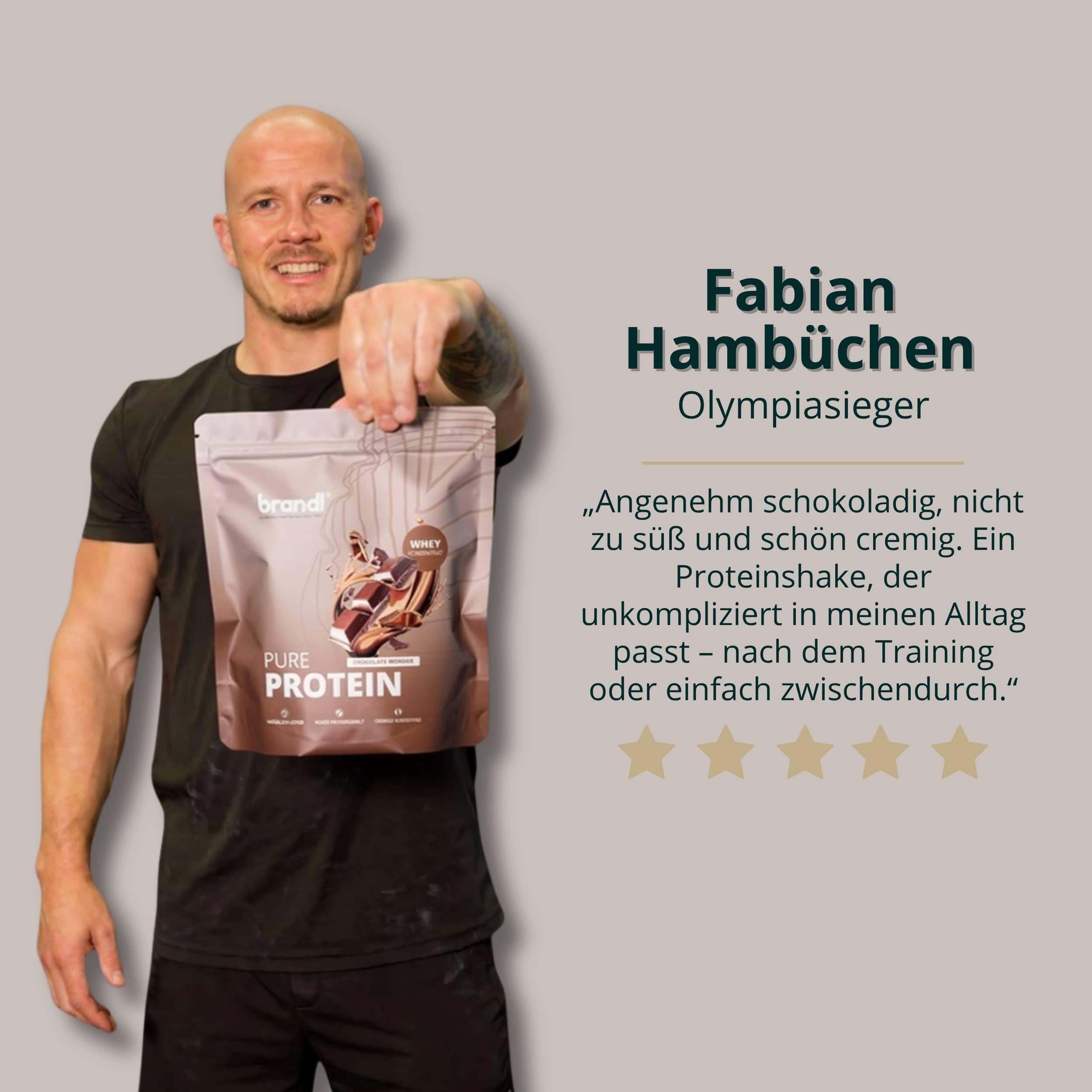 Pure Protein Whey in Pulver - 80% Eiweißpulver aus der EU - gut löslich für deinen Shake, Haferflocken oder Smoothie - Premium-Qualität ohne Sucralose, Acesulfam K & Aspartam - 1 kg Schoko mit Whey