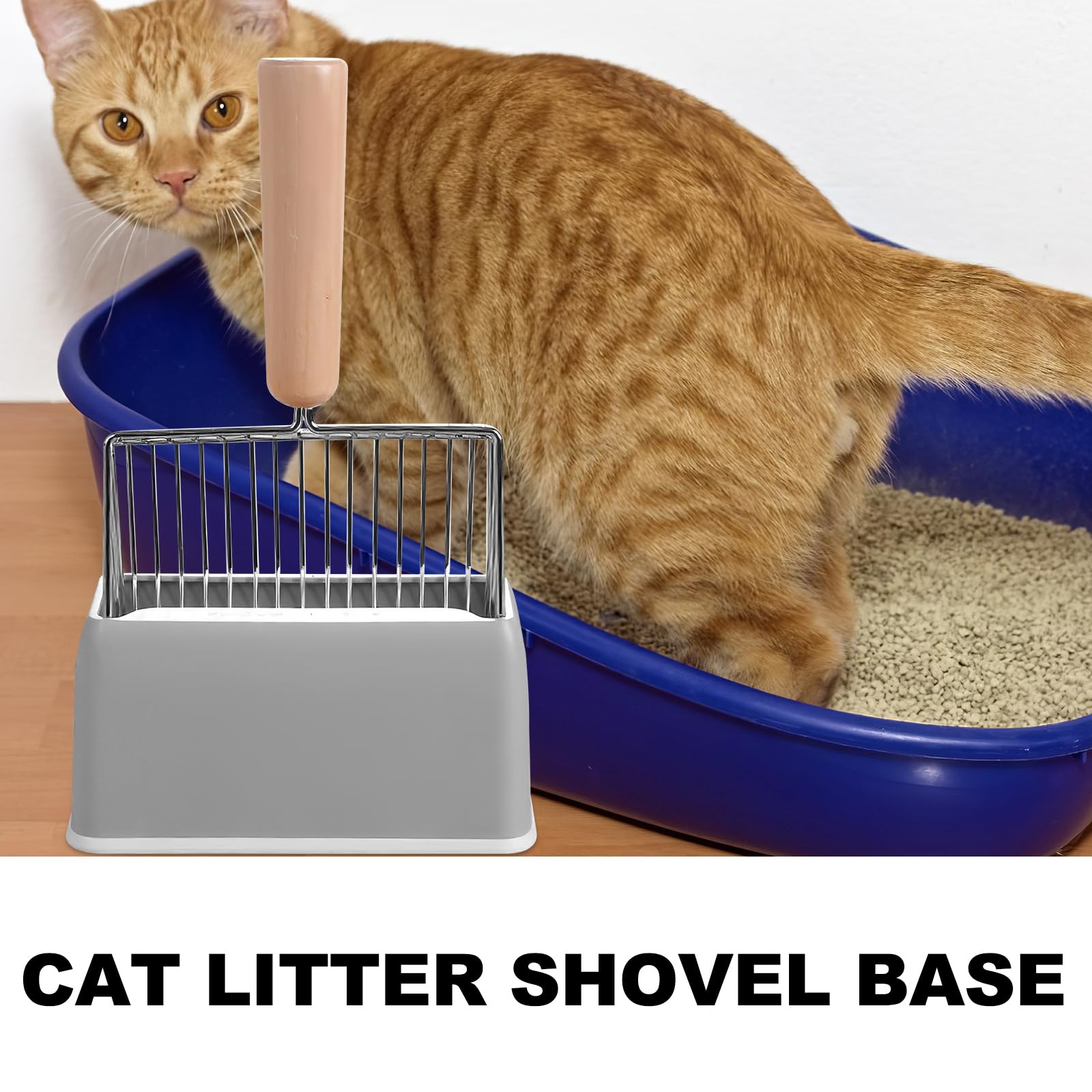POPETPOP Katzenstreu Schaufelhalter Aus Kunststoff 6.69X3.15X3.15 Zoll Praktischer Müllschaufelhalter Für Saubere Katzenklo Reinigung Mit Schaufelspeicherhalter