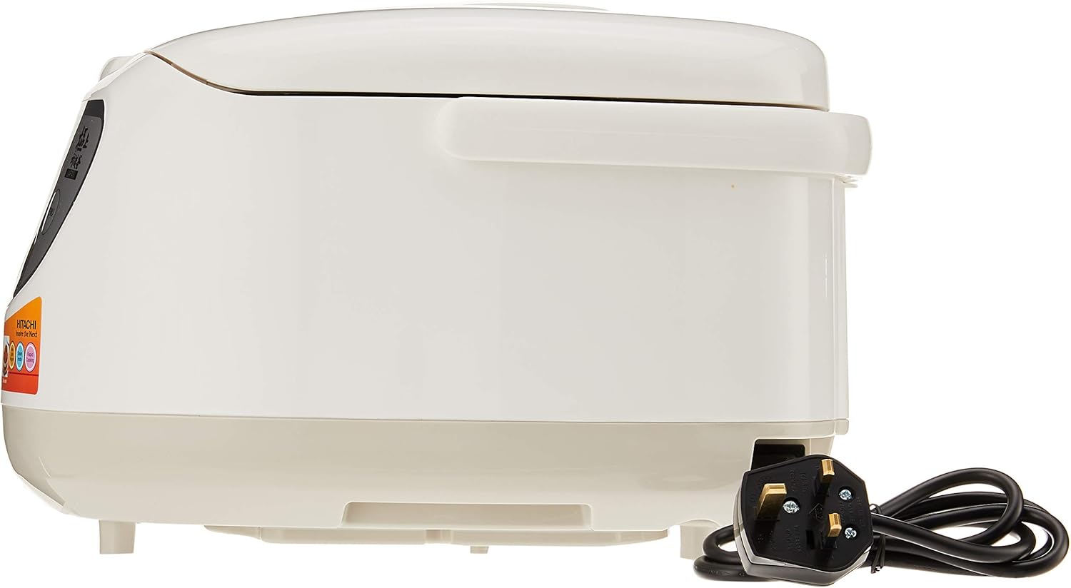 Side view of Hitachi RZ-PMA18Y Rice Cooker showing the power cord connection point