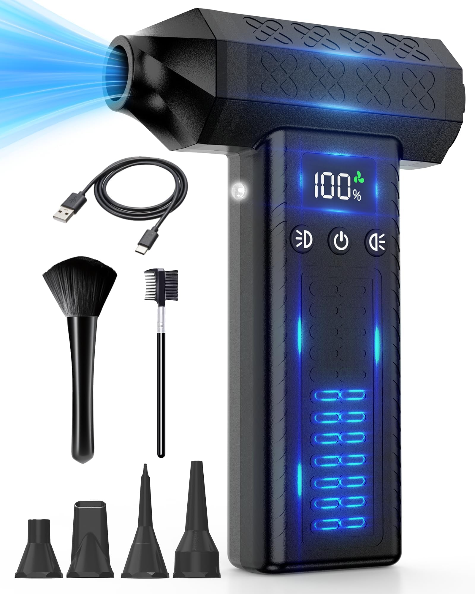 Amazon.co.jp: FOXKING 最強風力120m/s 洗車 ブロワー 最強 300000rpm