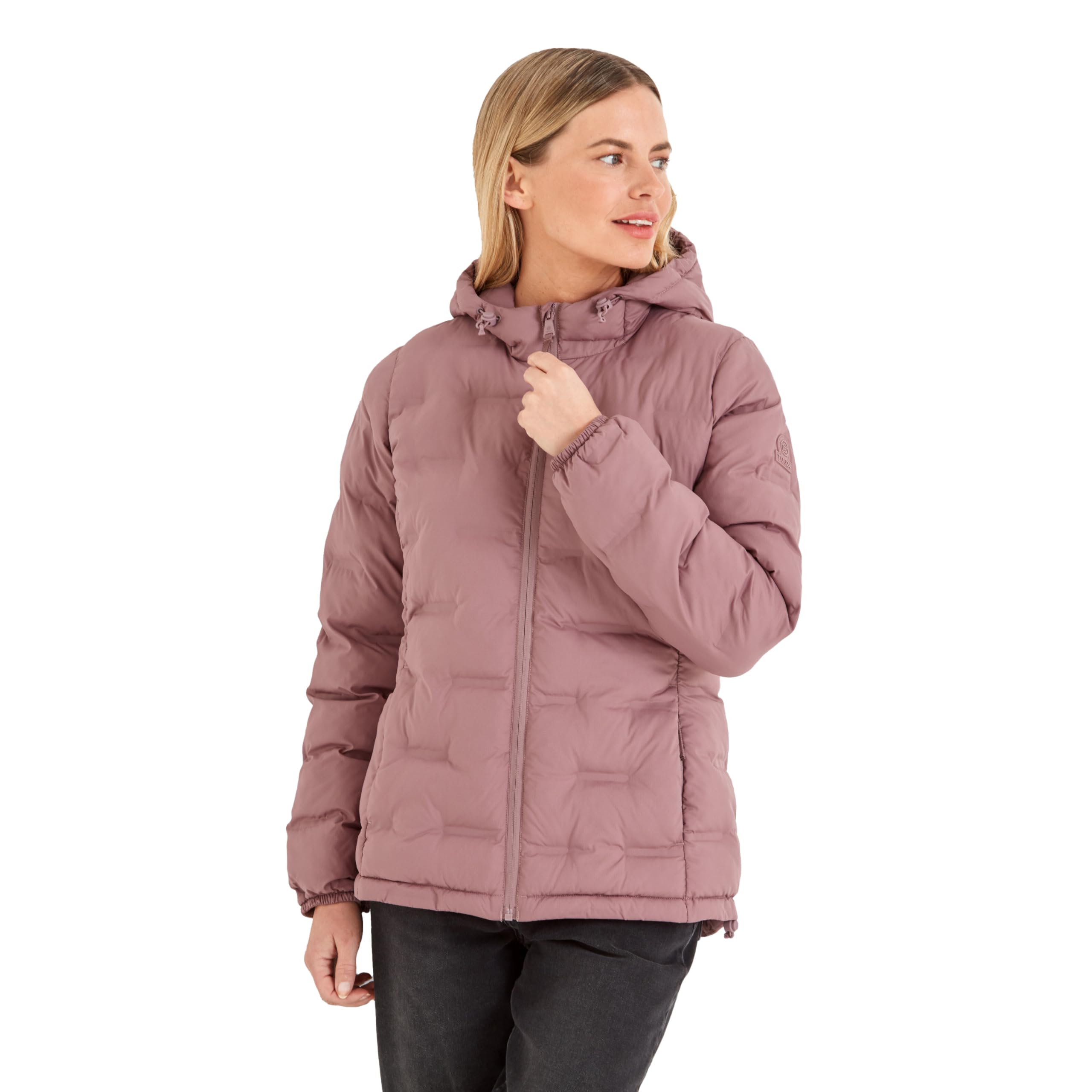 TOG24 Palmer Women's Mauve Padded Jacket - Heat-Sealed Baffles - Recycled Insulation - Water-Repellent