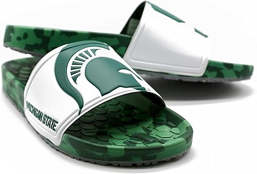 Miniatura 63 de Hype NCAA Team Graphic and Color Unisex Quick Dry Slydr Sandalia Marea carmesí de Alabama,Clemson Tigers,Louisville Cardinals,Army Black