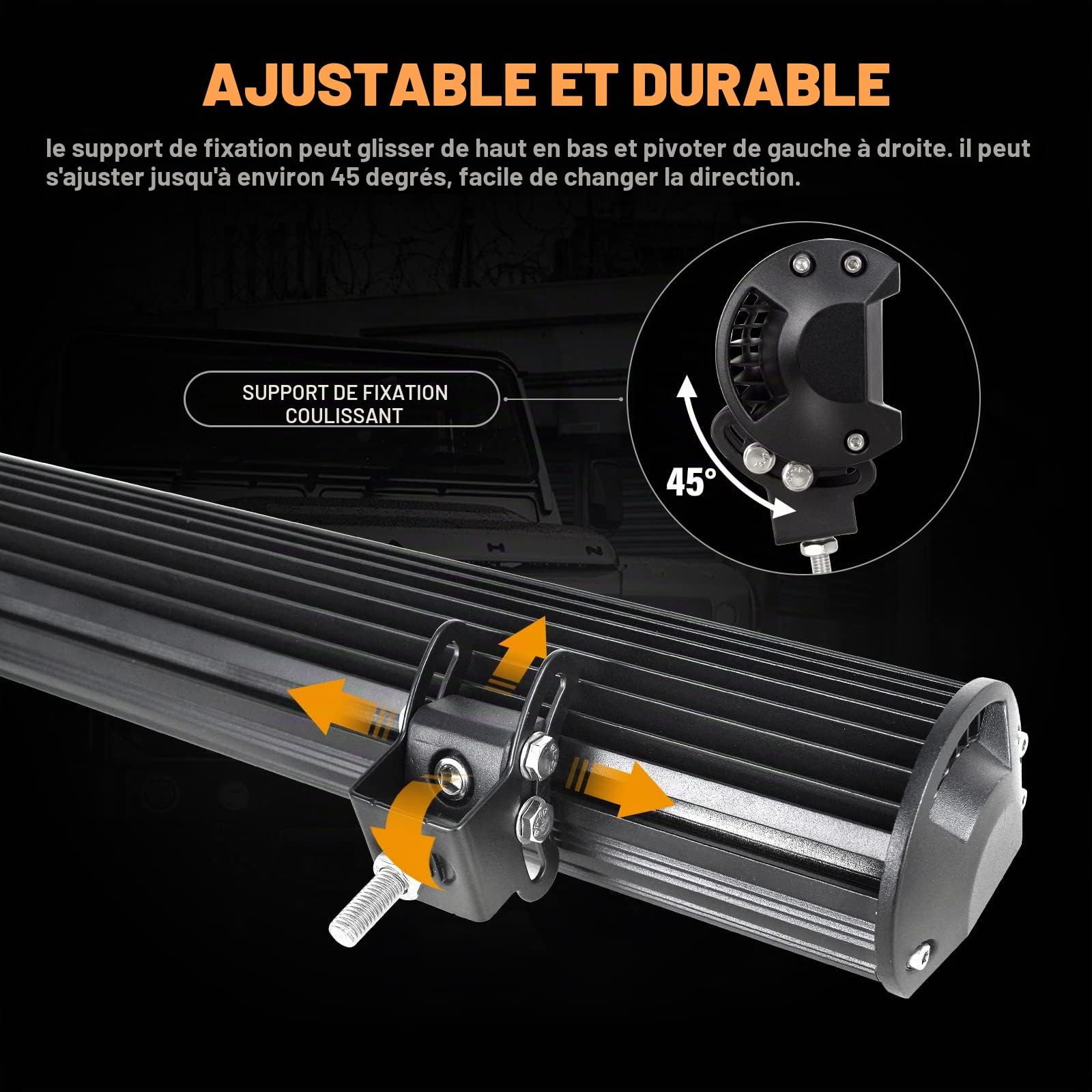 SKYWORLD 12 pouces 30 cm 72W Led Light Barre Rampe Bar 4x4 | 12V 24V Droit Barres Lumineuses Led de Travail Etanche pour Offroad Voiture Véhicule Voiture Camion Tracteur Quad Bateau